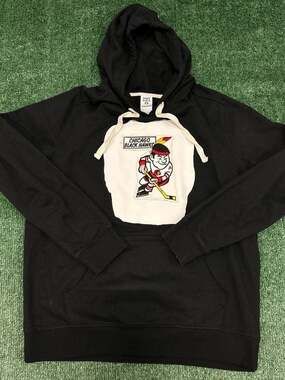 District Recycled Fabric Chicago Blackhawks Brent Sopel #5 Custom Patch Hoodie